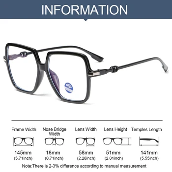 1 KOS Anti-Modra UV Žarki Sevanja Očala Računalnik Očala Kvadratni Okvir Ravno Ogledalo Očala Vision Care Modna Unisex
