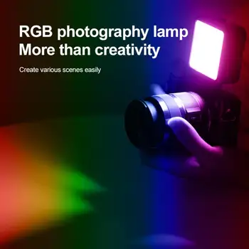 Prenosni RGB Osvetlitev Mini LED Fotoaparat Fill Light 2000mAh Baterije LED Panel Lučka Foto Video Razsvetljava za Youtube Tiktok
