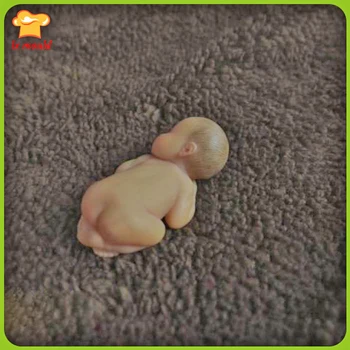 Realno Newborn Baby 3D Silikonski Milo Omet Opečnih Plesni (2 Deli Plesni)