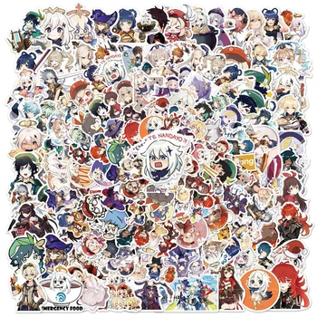 10/50/100 kozarcev Igra Genshin Vpliv Nalepke Anime Nalepko Kovček Laptop Skateboard Grafiti Prtljage Risanka Nalepke Album