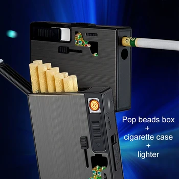 2021 Nove Tobačne Pops Kroglice Cigaretni Filter Držalo Lažji Kapsule za Cigarete Pops Primeru USB Lažji Noge Potiskalo Polje Darilo