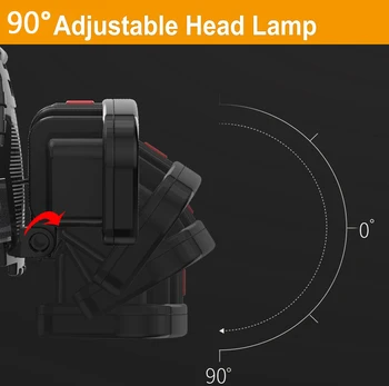 Pocketman 500m Dolgega dosega Žaromet 35000LM High Power COB LED Smerniki USB Polnilne Glave Svetilke Vodja Svetlobe Uporabo 18650 Baterijo