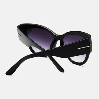 Gospa Mačka Oči, Sončna Očala Gradient Pregledna Prevelik Luksuz Sončna Očala Leopard Čaj Barvo Očal Classic Vintage Sončna Očala