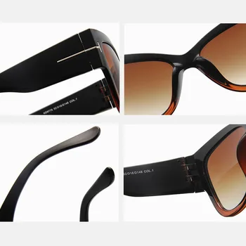 Gospa Mačka Oči, Sončna Očala Gradient Pregledna Prevelik Luksuz Sončna Očala Leopard Čaj Barvo Očal Classic Vintage Sončna Očala