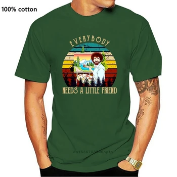 Vsakdo Potrebuje Malo Prijatelj Bob Ross Vintage Verzija - T-majice