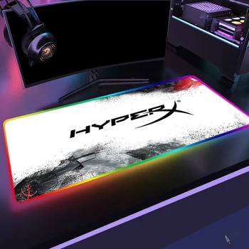 HyperX Miško Preprogo RGB Mausepad Gaming Tipkovnica za Kompas Anime Mouse Pad Igralec Tabela Blazine PC Gamer Kabinet Varmilo Valorant