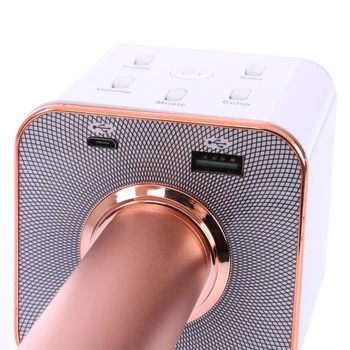Brezžični Mikrofon Karaoke Bluetooth Zvočnik Skladbo Prostorski Zvok, Glas V7