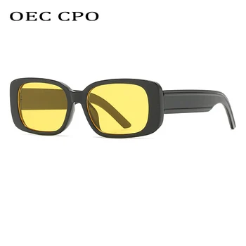 OEC CPO 2021 Moda Kvadratnih sončna Očala Ženske Retro Punk Pravokotnik Očala Moških Ocean Barva Sonca Steklo Lady ' s Party Očala