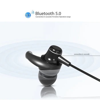 Blackview FitBuds 1 CVC8.0 Zmanjšanje Hrupa Vratu-vgrajeni Magnetni Šport Bluetooth Slušalke z Ušesu, Nogama, Podporo Žice Nadzor