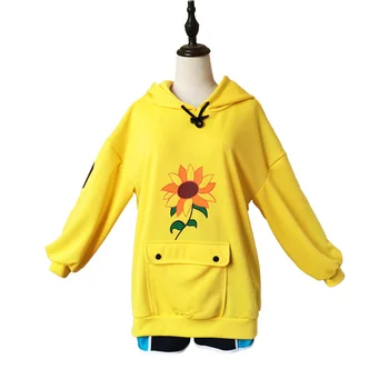 Čudno Jajce Prednost Hoodie Ai Kawaii Cosplay Kostum Sonce Cvet Žep Plašč Priložnostne Svoboden Sweatshirts Anime Srčkan Print Hoodies