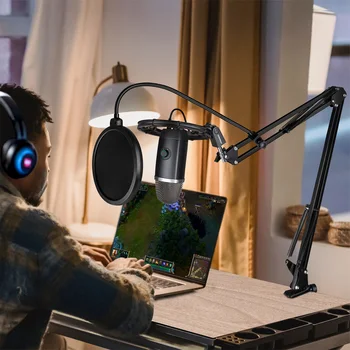 Strokovno Mikrofon Šok Nastavek za Modro Yeti X Ujemanje Boom Roko Mic Stojalo za Podcast,igre na Srečo,Snemanje