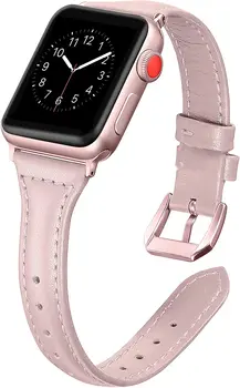 Usnjeni Trak Za Apple Watch Band 44 mm 40 mm usnje Watchband za iwatch band 38 mm 42mm Serije 6 SE 5 4 3 2 Zapestje Pas, Zapestnica