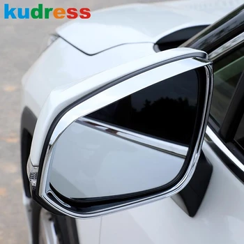 Za Toyota RAV4 RAV 4 2019 2020 2021 Ogljikovih Vlaken Rearview Mirror Dež Ščit sončnega Odtenek Kritje Trim Nalepke Avto Dodatki