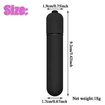 10 Hitrost Mini Bullet Vibrator za Ženske Nepremočljiva Klitoris Stimulator Dildo, Vibrator Sex Igrače za Žensko Vibrator