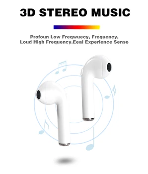 I7S tws Bluetooth slušalke glasbo, Slušalke poslovnih slušalke športne čepkov primerna brezžični ročaji očal Za xiaomi telefon huawei