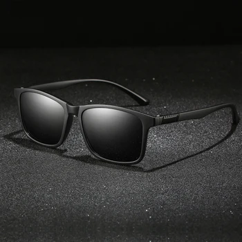YOOSKE TR90 Polarizirana sončna Očala Moški Letnik Kvadratnih Vožnjo sončna Očala Moški Retro Športih na Prostem Sunglass Odtenki Očala UV400