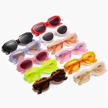 WOENFEL Srčkan Moda sončna Očala Oblikovalec Vintage Retro sončna Očala Ženske Luksuzne blagovne Znamke Jelly Barve Majhen Okvir Potovanja Očala