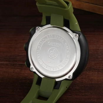 Digitalni Led moški Šport Modni ročne ure nepremočljiva Vojske Zelena elektronski watch štoparica Moška ura Relogio Masculino