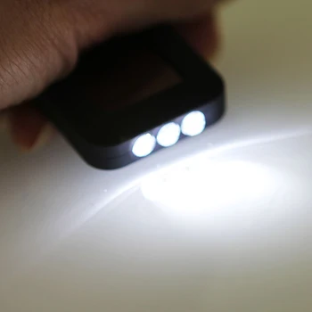Mini Sončne elektrarne 3 LED Luči Keychain Keyring Baklo Ooutdoor Prenosni Svetloba Zunanja Svetilka E6B9 Svetlobe Sili Orodja H0M8