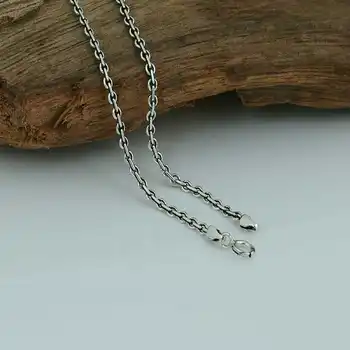 S925 sterling srebro moške ogrlica osebno modni nakit divje dolgo ravno ogrlica 2018 nove darilo za pošiljanje ljubimec