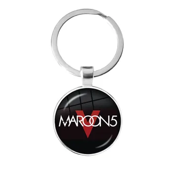 Maroon 5 Stekla Chrysoprase obeskov 3D Tiskanja Logotip 25 mm Stekleno Kupolo, obeske Za Ljubitelje Glasbe Ustvarjalno Darilo