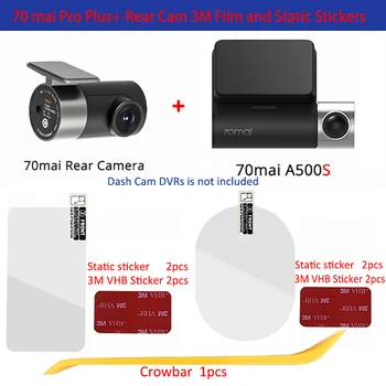 Za izvirne 70mai Dash Cam Pro plus A500S Dash Cam Smart 3M Film in Statične Nalepke, za 70mai Pro plus Avto DVR 3M film