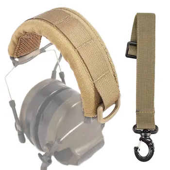 Taktično Modularni Slušalke Kritje Molle Glavo Vojaške Slušalke Mikrofon Varstvo Primeru Lov Earmuff Slušalke Stojala Trak