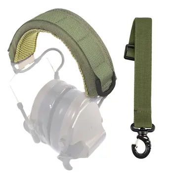 Taktično Modularni Slušalke Kritje Molle Glavo Vojaške Slušalke Mikrofon Varstvo Primeru Lov Earmuff Slušalke Stojala Trak