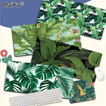 MaiYa Banana Drevo Zeleno Listje, Palm po Meri Kože igralec igra preproge Mousepad Velikost za Igre Tipkovnico Pad