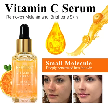 BREYLEE Vitamina C Bistvo Zob Nastavite Obraza, Oči Krema Odstrani podočnjake Zbledi Pege Vložki Melanin Kozmetika za Nego Kože
