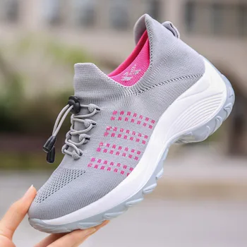 Copati ženske čevlje 2021 udobno športna obutev ženska superge čipke-up dihanje očesa ženski šport chaussures