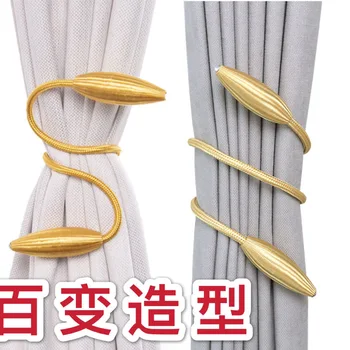 Sodobno minimalistično zavese trakov kravato vrv zavese pribor magnet sponke prosti udarec ustvarjalne visi vrvica za opaljivanje tega žogo vezani žogo