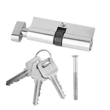 Zaklepanje vrat Cilindra Home Security Anti-Snap Anti-Vaja S 3 Ključi Ton Orodja, 70 mm, Aluminij Metal Zaklepanje Vrat Cilindra Na zalogi