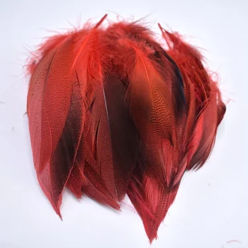 100 kozarcev Rose Rdeče Barve Duck Perje svate Dekorativni 8-13 cm Plumas DIY Naravnih Obrti Perje, Nakit, Dodatki za Dom