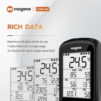 Magene C406 Lite Nove GPS Kolo Računalnik Brezžično Smart merilnik Hitrosti Hitrost Sinhronizacije Senzor MTB Cesti Nepremočljiva Izposoja Monito Podatkov Zemljevidu