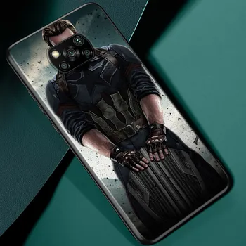 Captain America Marvel Za Xiaomi Poco X3 NFC M2 X2 F2 F3 C3 M3 F1 Pro Mi Igrajo Mešanico 3 A3 A2 A1 6 Lite Mehko Primeru Telefon