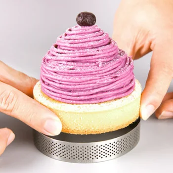 Iz nerjavečega jekla udarec torto plesni mousse sir okroglo torto obroč peko DIY orodja za gospodinjstvo