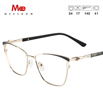 MEESHOW novih Kovinskih Očal Okvir Moški ženske kvadratnih elegantna Očala Lady je Kratkovidnost Optičnih Slik Jasno recept optični 6920