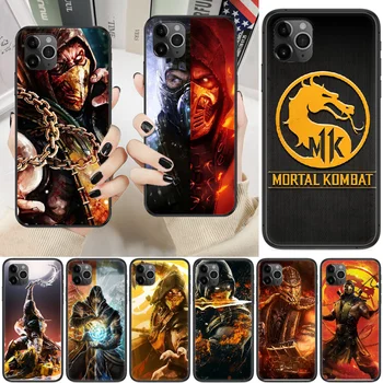 Igre Mortal Kombat MK Telefon Primeru Zajema Trup Za iphone 5 5s se 2 6 6s 7 8 12 mini plus X XS XR 11 PRO MAX black art nazaj trend
