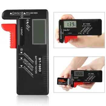 Univerzalni BT-168D Digitalni Baterije Kapacitivnost Diagnostični AA H4I4 Orodje LCD Celic, Preverite Zaslon Baterija Tester Tester AAA Rit Q9I0