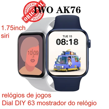 2020 IWO AK76 Pametno Gledati Ženske, Moški, Igre, gledanje 44 Smartwatch Bluetooth Klic Srčni utrip 1.75 Palca Za Android IOS PK X16 S88