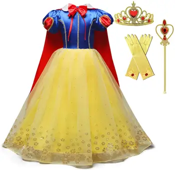 Noč Čarovnic, Dekleta, Otroci Sneguljčica Fancy Oblačenja Noša Fairy Princess Stranka Obleko Pribor Starost 3-10 Darila