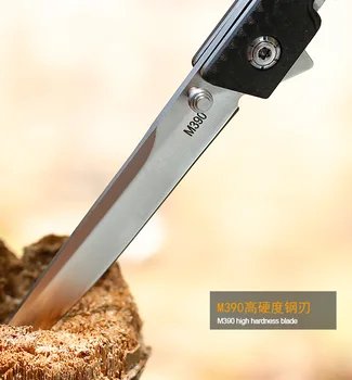 M390 Prostem Folding Nož Pohodništvo, Kampiranje Preživetje Naravnost Nož Folding Nož Mini Nož Žepni Nož Lovski Nož