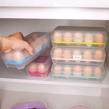 Kuhinja 15-Prostor za Prenosni Hladilnik Sveže-vodenje Plastični Jajce Škatla za Shranjevanje