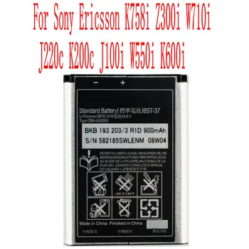 Visoka Kakovost 900mAh BST-37 Baterija Za Sony Ericsson K758i Z300i W710i J220c K200c J100i W550i K600i Mobilni Telefon