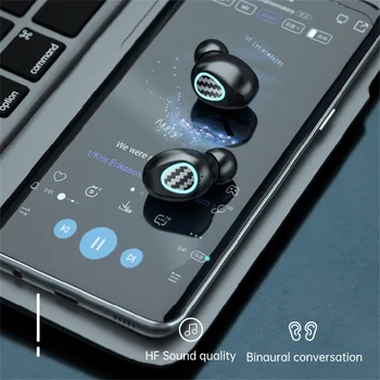Slušalke Za Pametni telefon Novih R9 TWS Brezžične Bluetooth Slušalke Nove V-uho Čepkov Šport Subwoofer Mini HI-fi HD Klic Slušalke