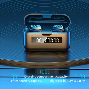 Slušalke Za Pametni telefon Novih R9 TWS Brezžične Bluetooth Slušalke Nove V-uho Čepkov Šport Subwoofer Mini HI-fi HD Klic Slušalke