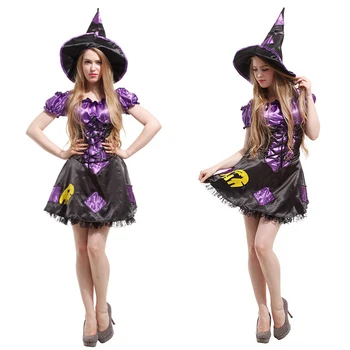Halloween odrasle ženske čarovnica cosplay kostum za dekleta, film in televizijo žogo obleko, svetlo obleko slim poletje nov slog
