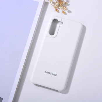 Originalni Samsung Silikonski Nazaj Primeru Svilnato Gladek Na Dotik Mobilni Telefon Shockproof Pokrovček Za Galaxy S21 S21 Plus S21 Ultra S30 S30 +