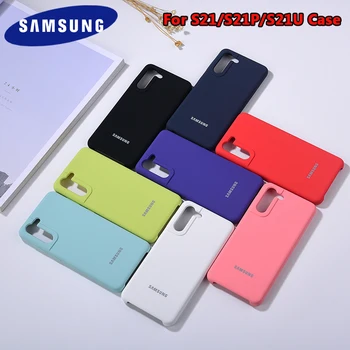 Originalni Samsung Silikonski Nazaj Primeru Svilnato Gladek Na Dotik Mobilni Telefon Shockproof Pokrovček Za Galaxy S21 S21 Plus S21 Ultra S30 S30 +